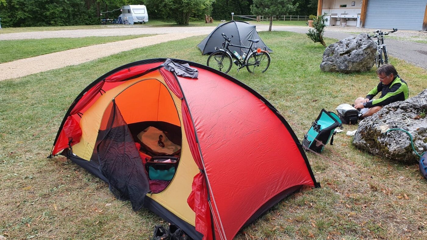 Notre campement à Champfromier
