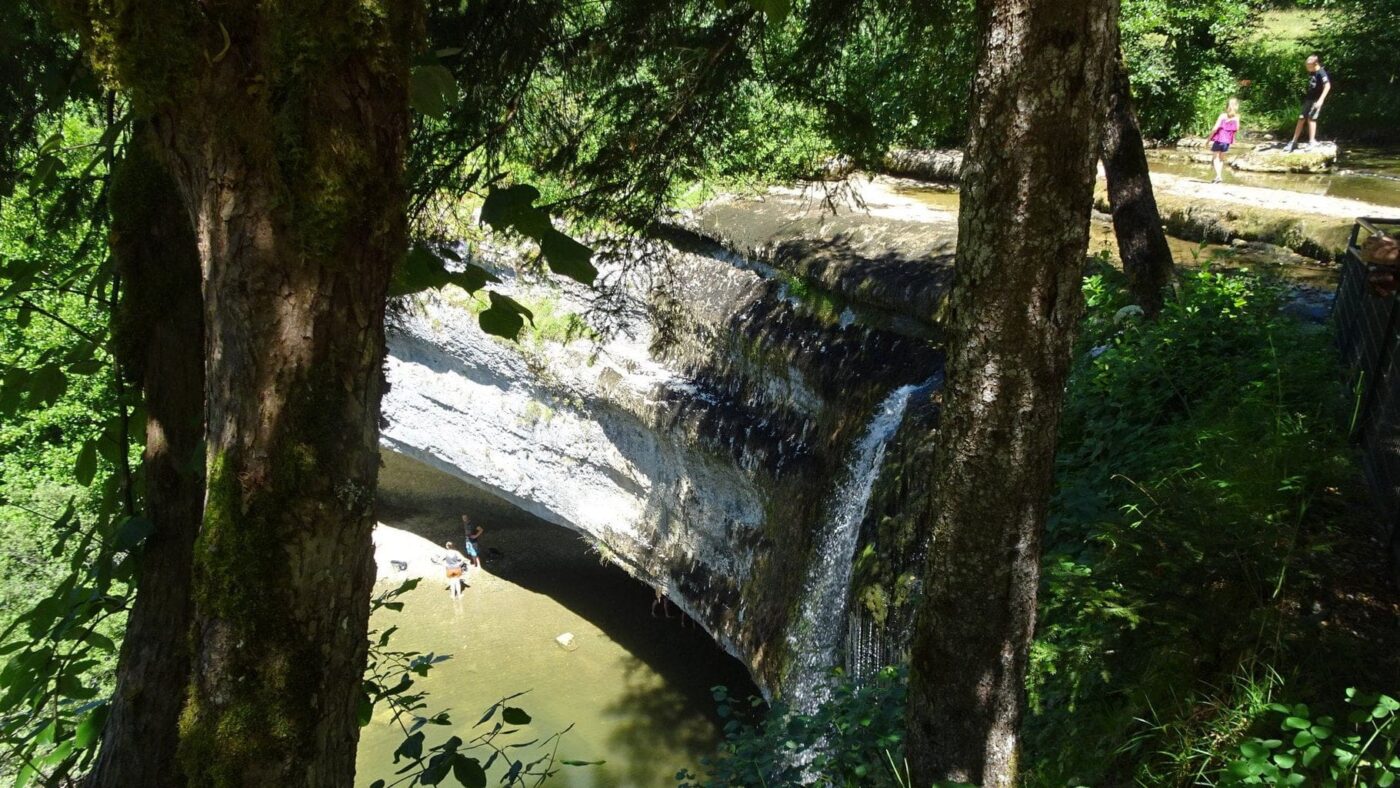cascade presque à sec